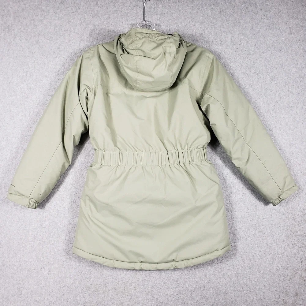 Columbia Girls M 10/12‎ Sage Green Omni-Heat Parka Gorpcore Winter Jacket Hooded